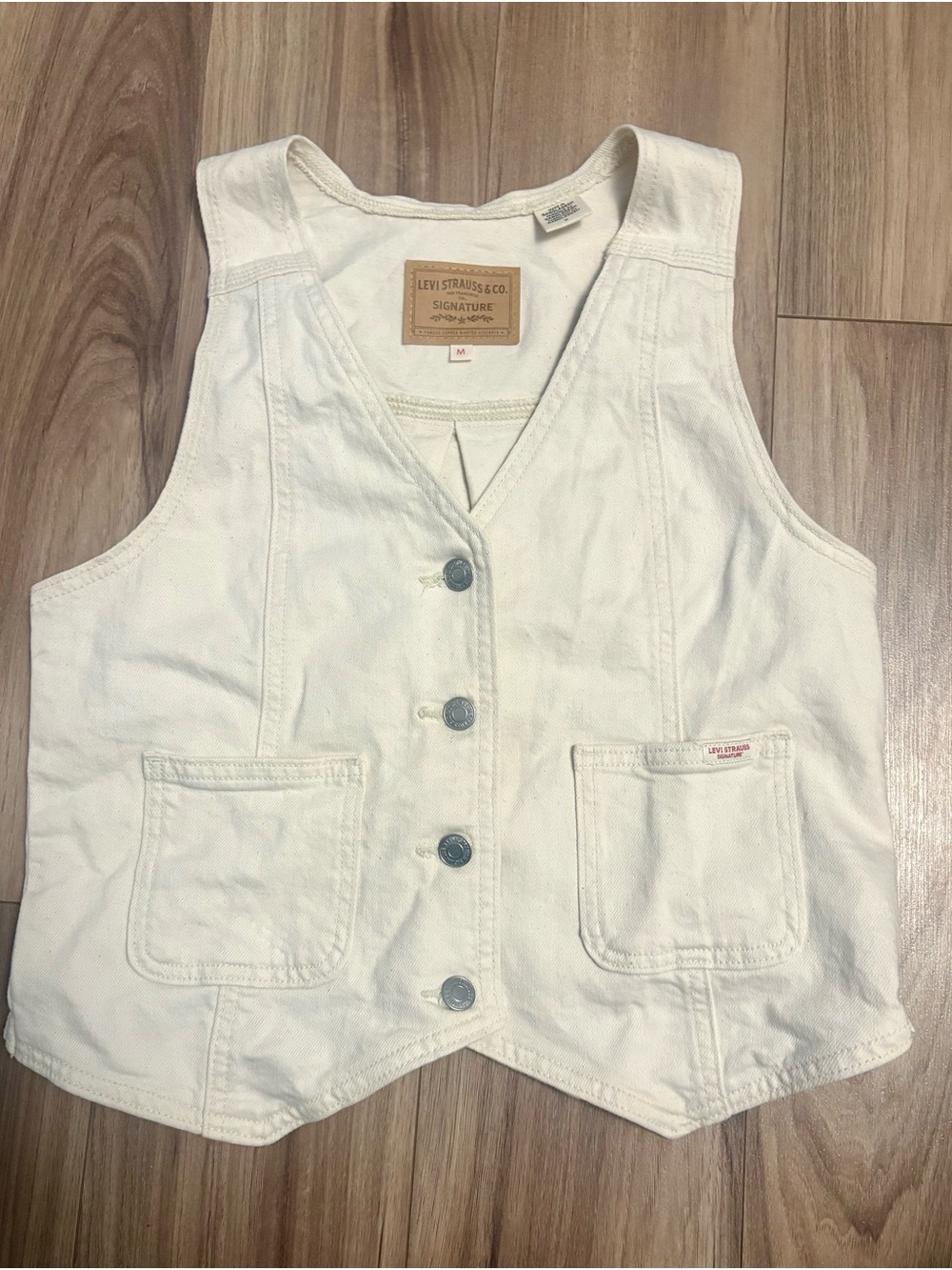 Levi's Cream Utility Vest - Women's